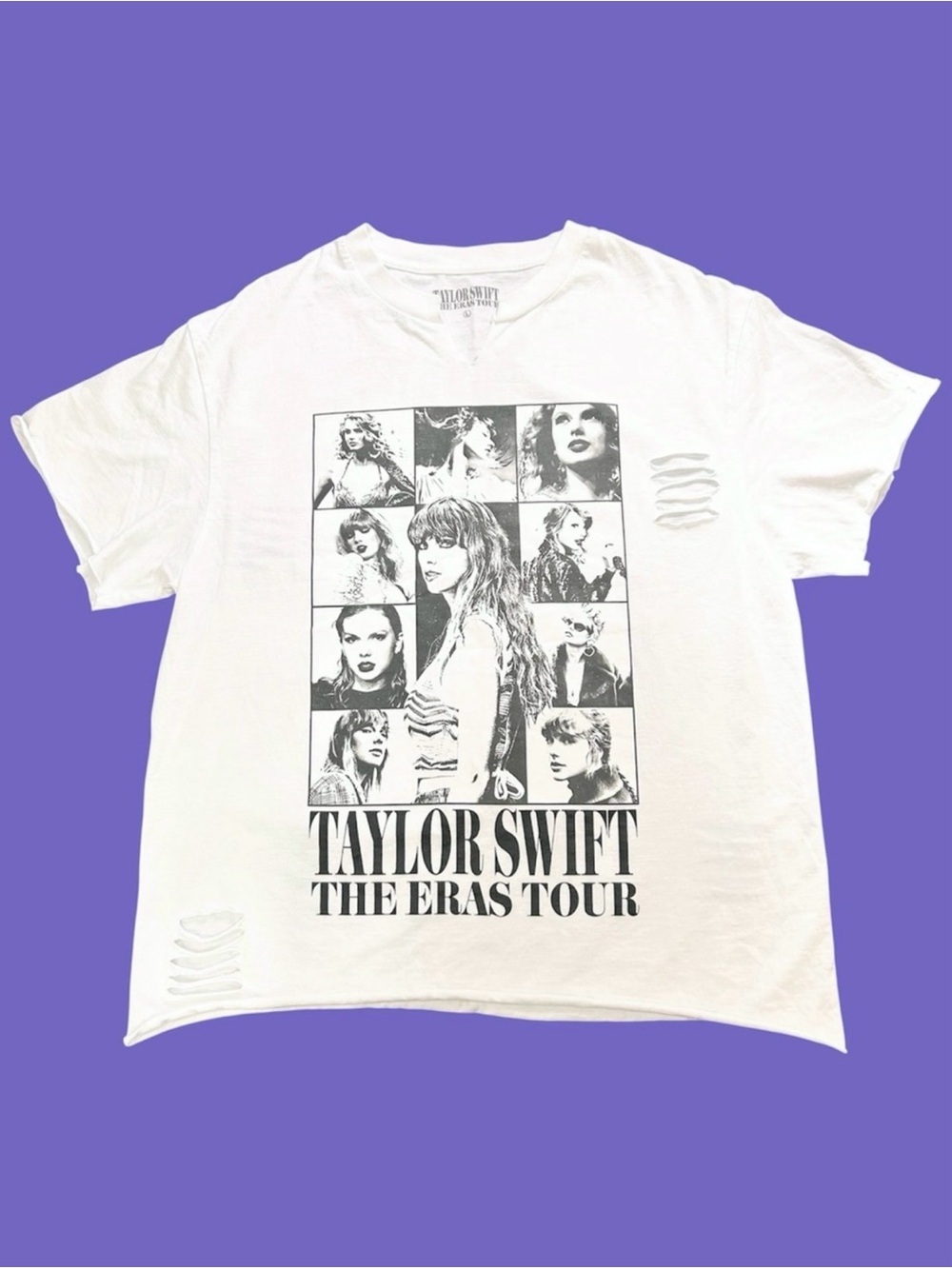 Taylor Swift Eras Tour Official Merch Shirt Customized Swifty White Large